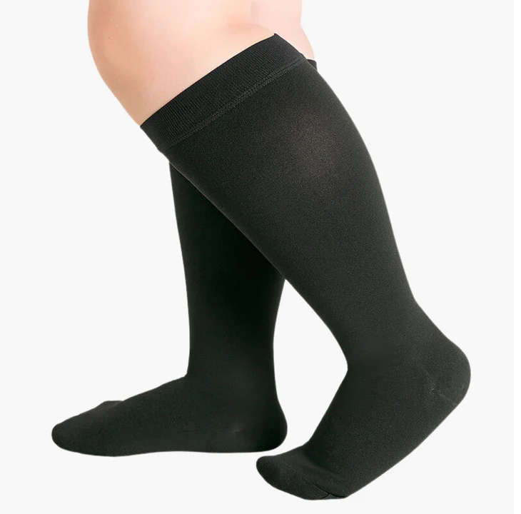 Graduated Compression Socks with Heel & Ankle Support for Circulation, Swelling & Fatigue Relief – Seamless, Moisture-Wicking Design