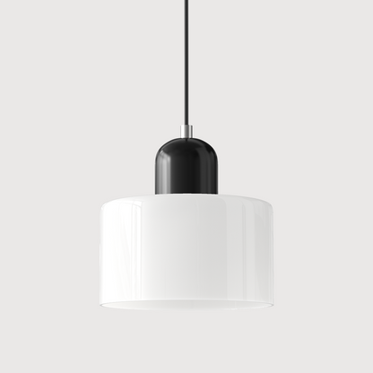 Glass Pendant Light Fixture with Adjustable Cord for Kitchen Island, Dining Room, and Living Room