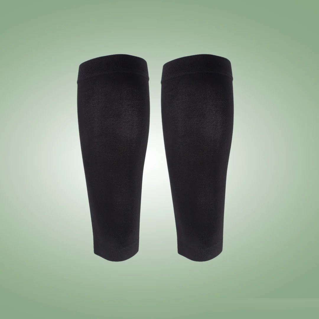Compression Leg Sleeves for Circulation Support & Swelling Relief | Open-Toe Graduated Compression Calf Sleeves for Edema | Breathable