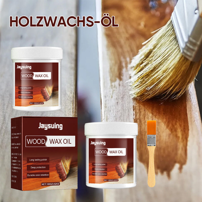 Wood Sealer and Protector Wax Oil for Decks, Fences & Outdoor Furniture – Weatherproof Finish Restores Natural Grain on Hardwood, Cedar, Pin
