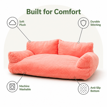 Ortekor Cozy Winter Washable Dog Bed (Anti-Slip Base)