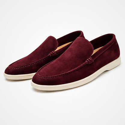 Men's Slip-On Loafers Suede-Look Casual Dress Shoes for Everyday Comfort & Style