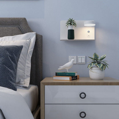 LED Wall Sconce 13 in Iron Acrylic Fixture Bedroom Bedside Hardwired Ambient Lighting Reading Task Lamp Hallway 12W 1200 Lumen Contemporary