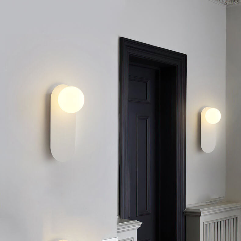 G9 Hardwired Wall Sconce Metal Glass 12 Inch Vertical Fixture Bedroom Hallway Indoor Lighting White Black for Modern Interiors