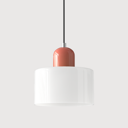 Linear LED Pendant Light White Glass Modern Hanging Fixture for Dining Room Kitchen Island Contemporary Halo Design Adjustable Cable