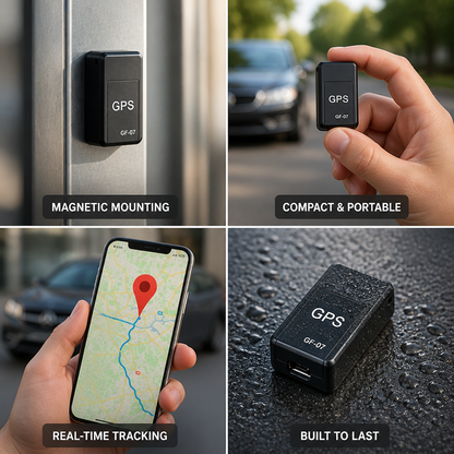 Compact Magnetic Real-Time GPS Tracker (90-Hour Standby)
