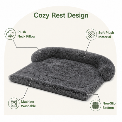 Ortekor Plush Neck Pillow Pet Sofa Bed (Removable Cover)