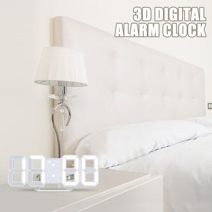 Digital LED Alarm Clock with Temperature Display & Color-Changing Backlight for Bedroom Desk
