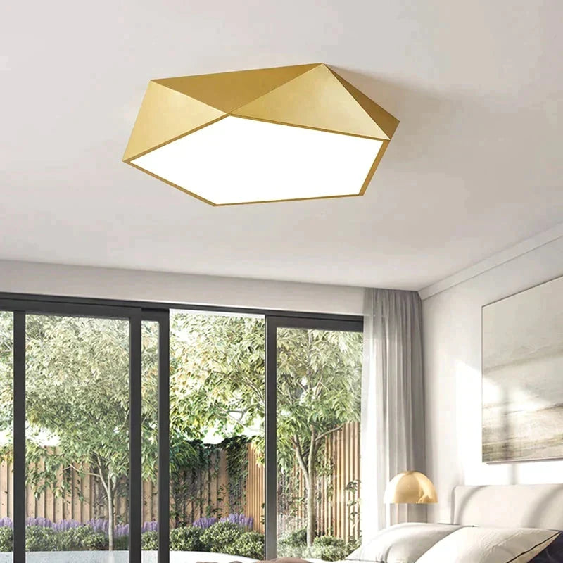 Dimmable LED Ceiling Light Fixture with Remote Control – Modern Flush Mount Design for Bedroom, Living Room & Kitchen