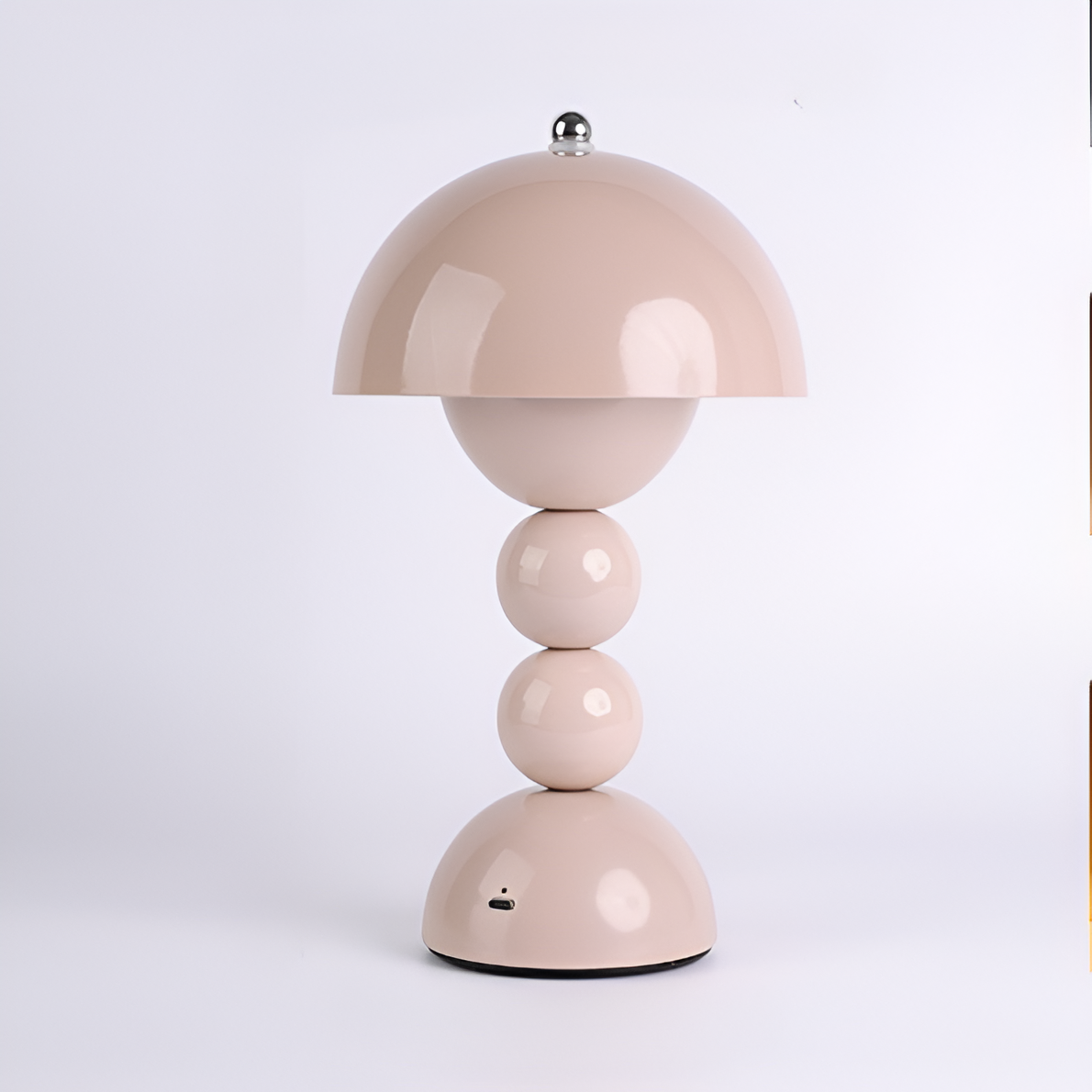 Cordless LED Nightstand Light with USB Charging, 11-Inch Sculptural Acrylic Glow for Bedroom, Desk, Reading Nook | Modern Ambient Portable L