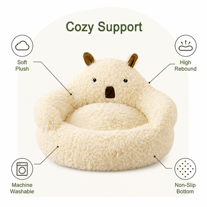 Ortekor Alpaca Plush High-Rebound Pet Bed