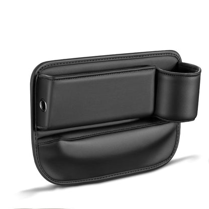 Car Seat Gap Organizer Faux Leather Storage Caddy with Charging Port for Center Console Driver Passenger Side Vehicle Accessories
