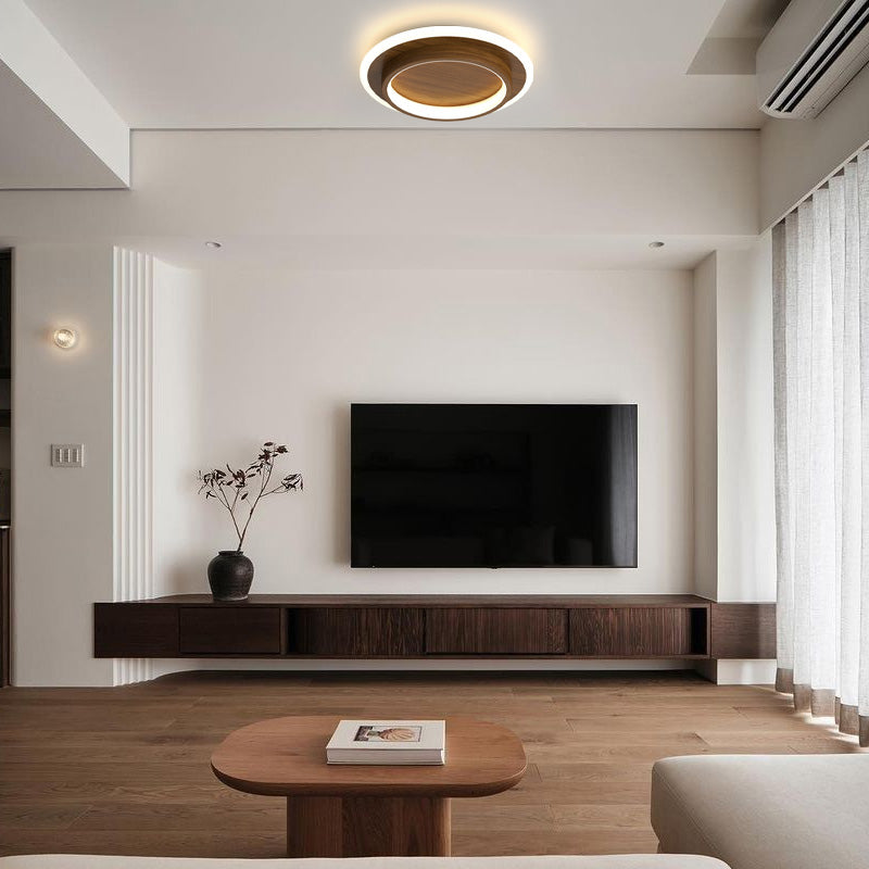 Flush Mount LED Disk Light 10W 20W Ultra-Slim 2 in Profile Black White for Low Ceilings Bedroom Hallway Foyer Apartment Living Room Modern H