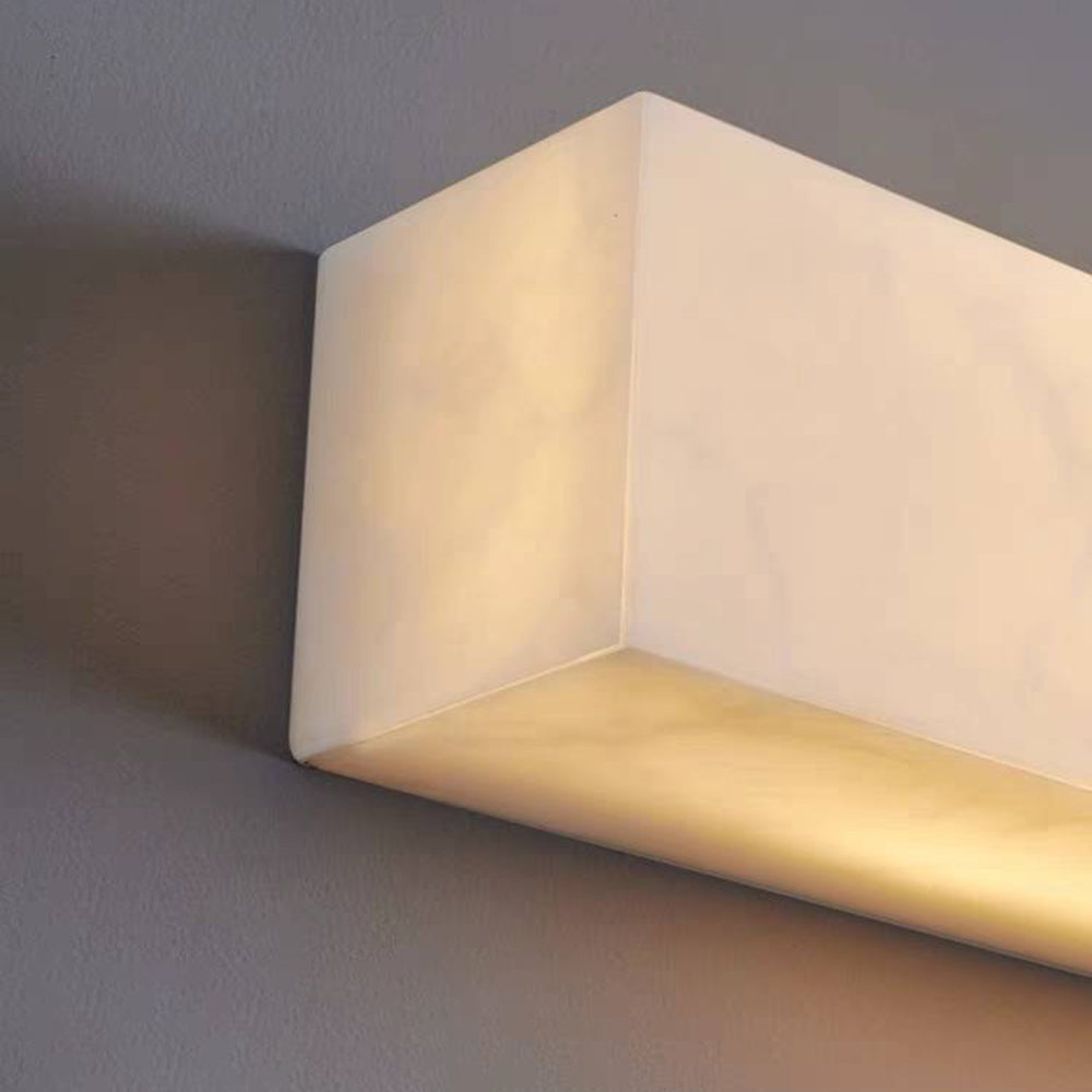 Outdoor LED Sconce Resin Vertical Design 24 in Weatherproof Patio Entry Porch Fixture Modern Exterior Lighting for Home Walkways