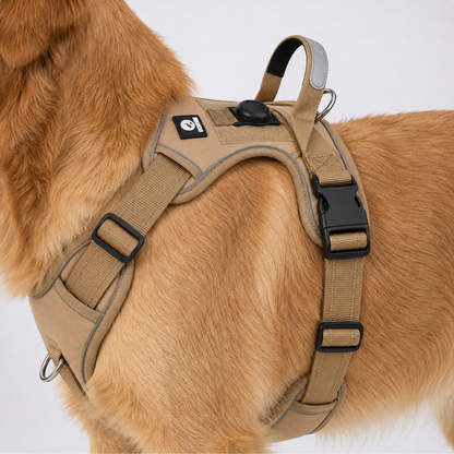 Adjustable Anti-Pull Dog Vest with Front Clip and Reflective Trim for Small to Large Breeds