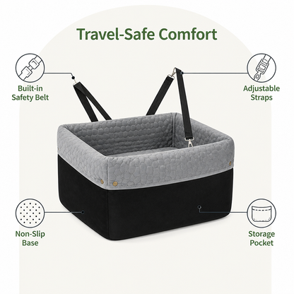 Ortekor Non-Slip Memory Foam & Adjustable Straps Booster Seat (Removable Cover)