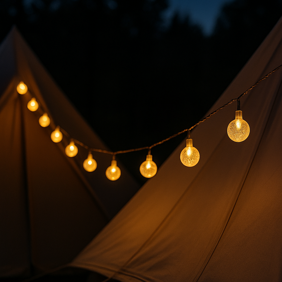 Solar String Lights Outdoor Waterproof 33ft LED Globe Fairy Lights for Patio Garden Camping Party Deck Yard Warm White Glow Wireless