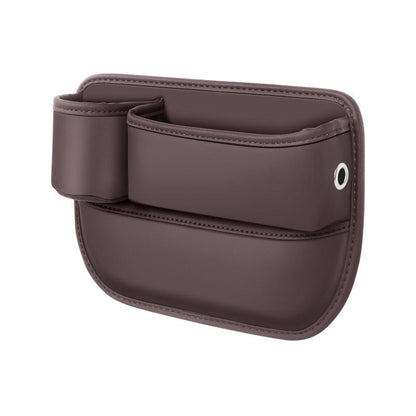 Car Seat Gap Organizer Faux Leather Storage Caddy with Charging Port for Center Console Driver Passenger Side Vehicle Accessories