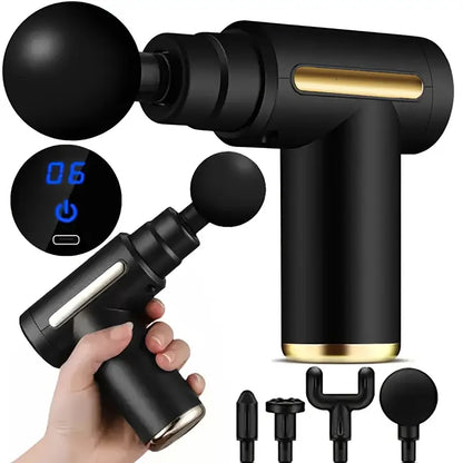 Handheld Massage Gun Deep Tissue Percussion Cordless & Rechargeable