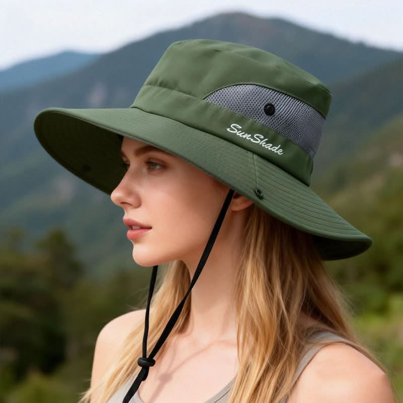 SHADETREK – Wide Brim Outdoor Hat Breathable Mesh Design