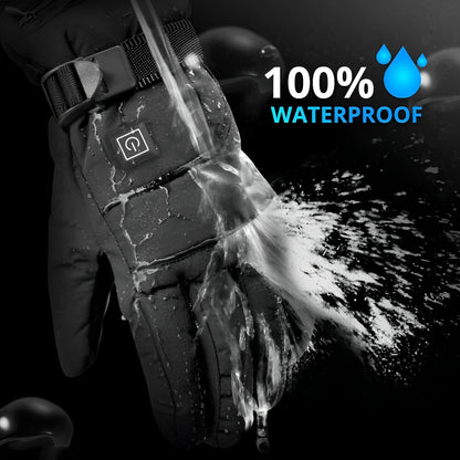 Battery-Powered Winter Gloves with 3-Level Adjustable Hand Warmers for Skiing, Ice Fishing, Snowboarding & Outdoor Work