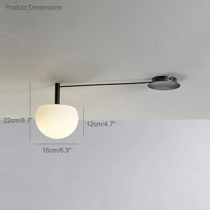 Globe Pendant Light Adjustable Height Frosted White Glass Orb for Kitchen Dining Living Space Modern Hanging Fixture 10 Inch
