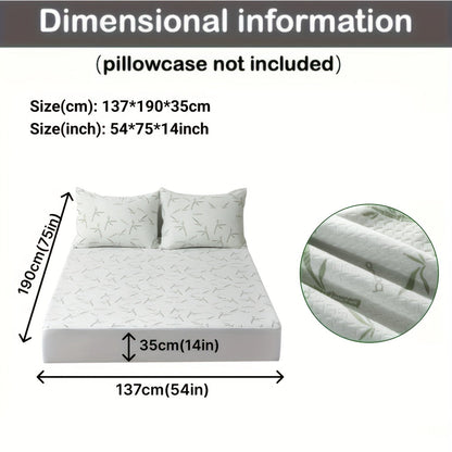 Cooling Bamboo Mattress Topper with 3D Airflow Layer for Better Sleep & Pressure Relief