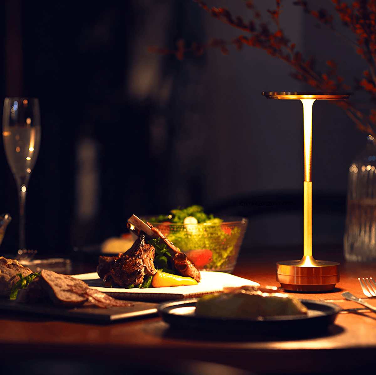 Rechargeable Touch Table Lamp Portable Cordless Dimmable LED Light for Bedside Nightstand Restaurant Dining Indoor Outdoor Patio
