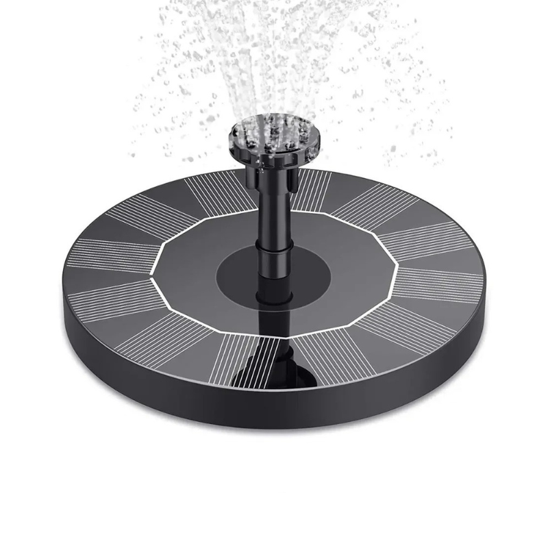 Solar Floating Fountain for Bird Baths, Ponds & Garden Water Features | Outdoor Water Pump for Backyard Decoration | 6 Spray Nozzles