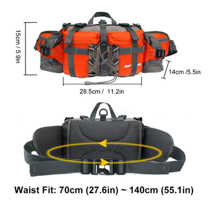Adventure Ready | Hip Bag with Adjustable Straps & Waterproof Design | Versatile Outdoor Carrying Solution for Hiking