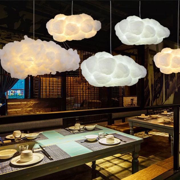 Suspended Ceiling Fixture with Steel Frame & Fabric Shade – Adjustable Height Overhead Lamp for Dining Areas, Bedrooms & Kitchen Islands – W