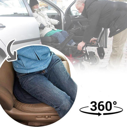 Swivel Seat Cushion with 360° Rotation for Easy Mobility and Back Support