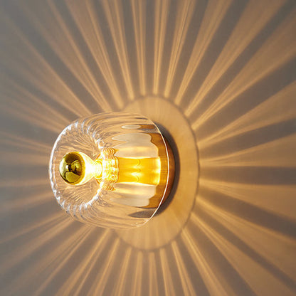 Hardwired Ceiling Light 6.3 Inch Gold Finish for Bedroom Living Room Hallway Bathroom Compact Wall Mount E14 E12 Base Compatible with LED In