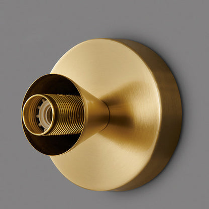 Hardwired Ceiling Light 6.3 Inch Gold Finish for Bedroom Living Room Hallway Bathroom Compact Wall Mount E14 E12 Base Compatible with LED In