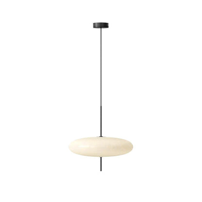 Ceiling Pendant Light White Polymer Shade Adjustable Drop Height Modern Dining Room Kitchen Living Room Hanging Fixture E26 E27 Socket 12 in