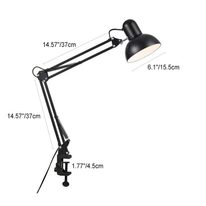 Sleek Metal Desk Lamp with E26 Socket for Bedroom, Office & Study – Adjustable Reading Light for Modern Interiors
