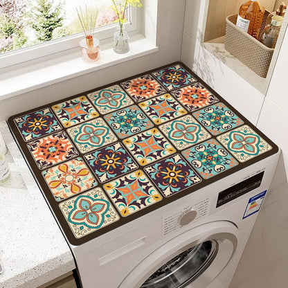 Microfiber Appliance Cover Mat with Non-Slip Backing – Decorative Protection for Countertop Machines, Kitchen Gadgets, and Home Appliances