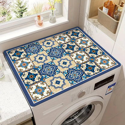 Microfiber Appliance Cover Mat with Non-Slip Backing – Decorative Protection for Countertop Machines, Kitchen Gadgets, and Home Appliances