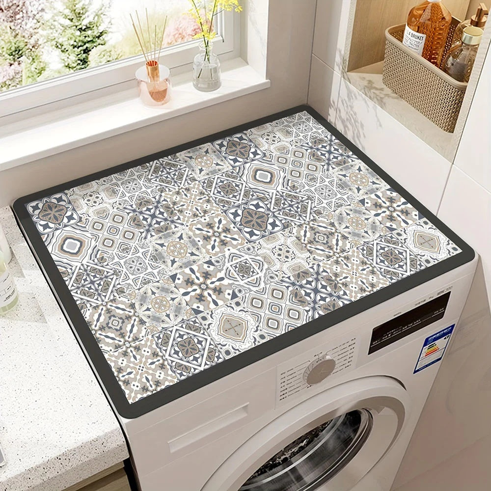Microfiber Appliance Cover Mat with Non-Slip Backing – Decorative Protection for Countertop Machines, Kitchen Gadgets, and Home Appliances