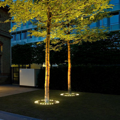 Outdoor LED Landscape Spotlight for Trees & Gardens | Aluminum Ground Light with Warm Glow | Pathway Accent Lighting | Weatherproof Garden U