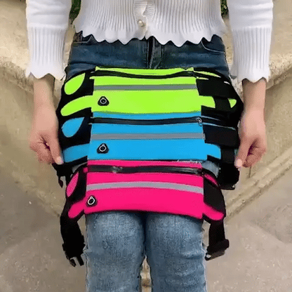 Running Belt Ultralight Lycra Water-Resistant Secure Zipper