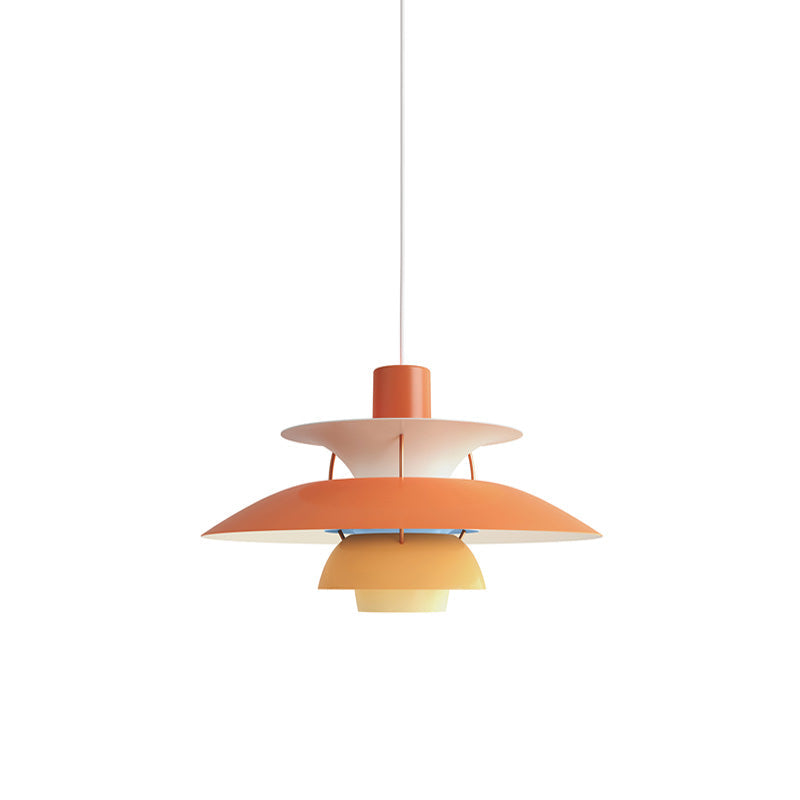 Tiered Metal Shade Hanging Light E27 Socket for Dining Room Kitchen Island Modern Scandinavian Drop Ceiling Fixture