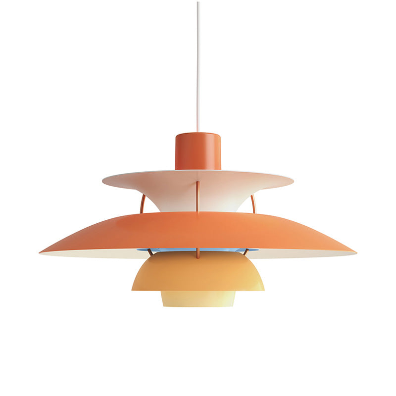 Tiered Metal Shade Hanging Light E27 Socket for Dining Room Kitchen Island Modern Scandinavian Drop Ceiling Fixture