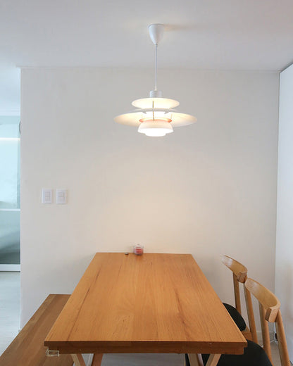 Tiered Metal Shade Hanging Light E27 Socket for Dining Room Kitchen Island Modern Scandinavian Drop Ceiling Fixture