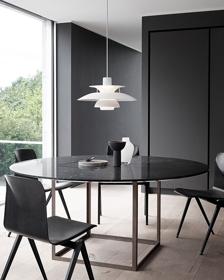 Tiered Metal Shade Hanging Light E27 Socket for Dining Room Kitchen Island Modern Scandinavian Drop Ceiling Fixture