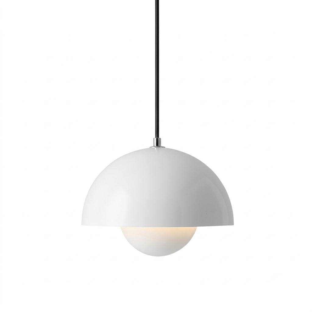 Hanging Planter Light Fixture with Built-In Pot for Indoor Plants & Modern Scandinavian Farmhouse Decor