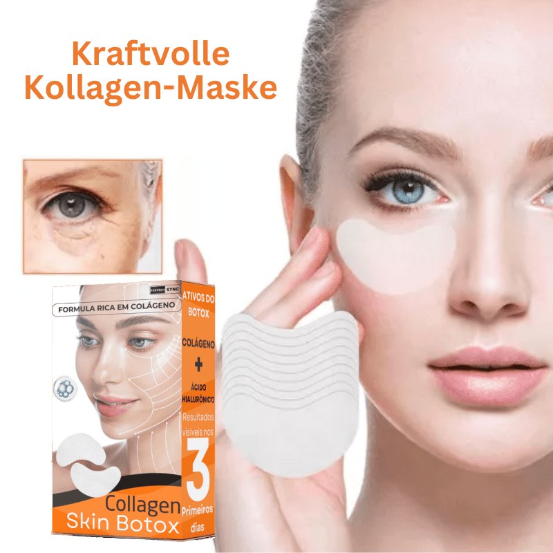 Hydrating Collagen Face Mask with Hyaluronic Acid for Plump Smooth Radiant Skin | Firming Anti-Wrinkle Treatment for Women & Men