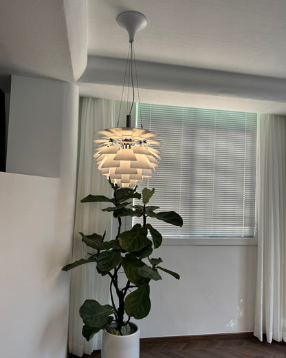 Layered Metal Fixture 19 in Wide Warm White E27 Socket Adjustable Height Kitchen Island Dining Room Cord Suspended Overhead Lighting Texture