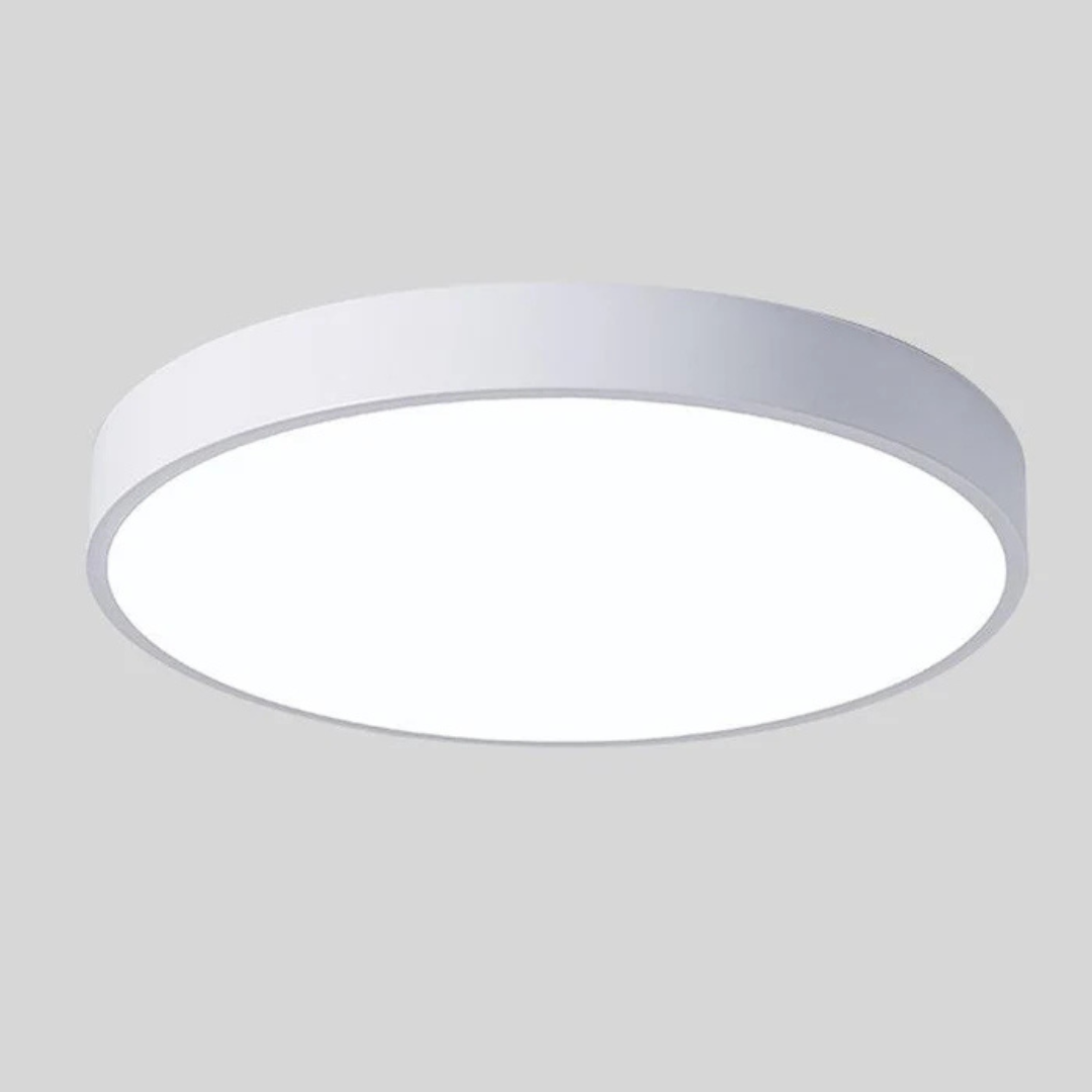 Round Wood & Acrylic LED Ceiling Light – Scandinavian Flush Mount for Bedroom, Living Room & Hallway
