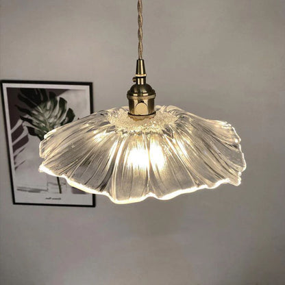 Fluted Glass Drop Ceiling Fixture 11 in Burgundy Shade Gold Hardware E27 Socket for Kitchen Island Entryway Ambient Overhead Illumination